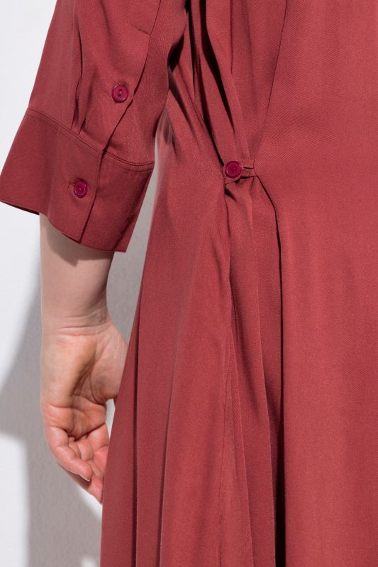 3/4 Sleeve Lyocell Shirt Dress