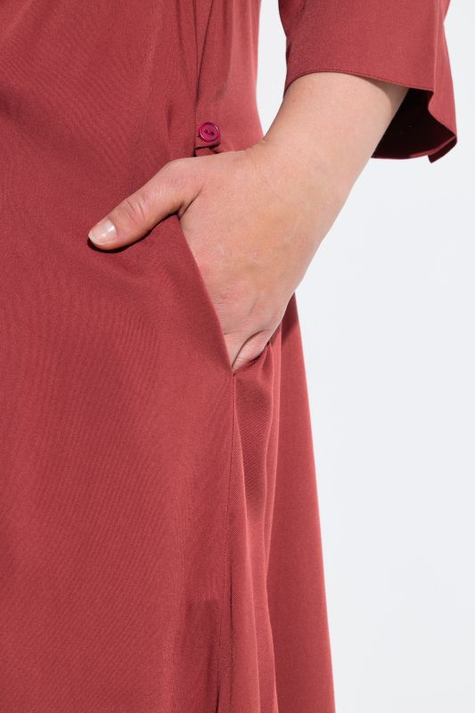 3/4 Sleeve Lyocell Shirt Dress