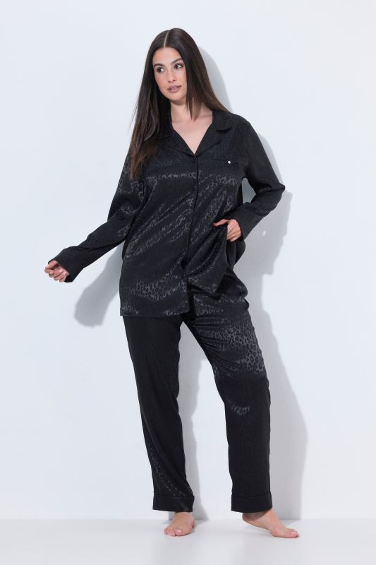 TruYou Leopard Print 2-Piece Pajama Set