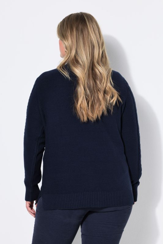 Long Sleeve Cable Knit Sweater