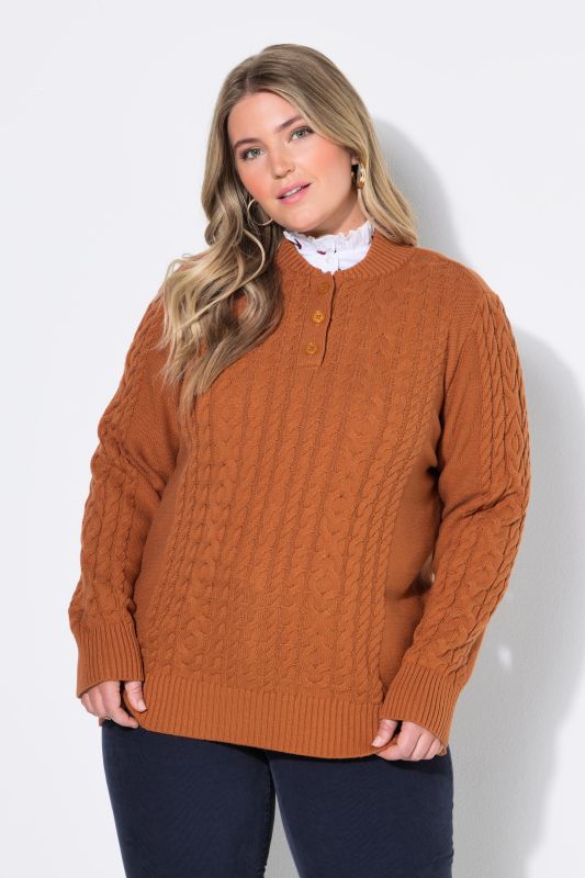 Long Sleeve Cable Knit Sweater