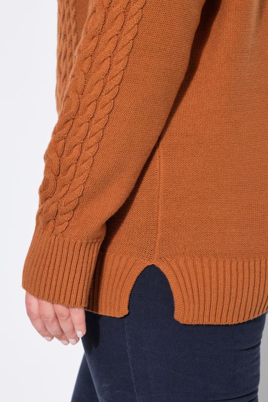 Long Sleeve Cable Knit Sweater