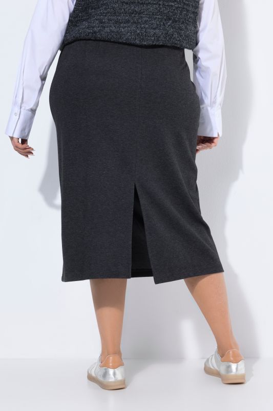 Elastic Waist Stretch Fit Pencil Skirt