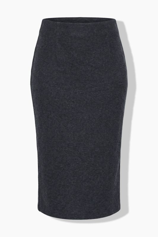 Elastic Waist Stretch Fit Pencil Skirt