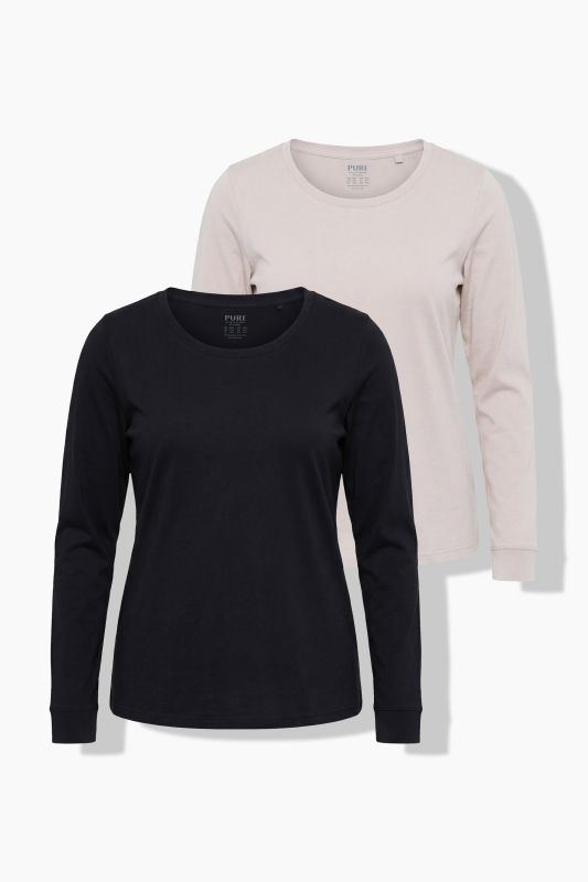 2 Pack Eco Cotton Long Sleeve Tees