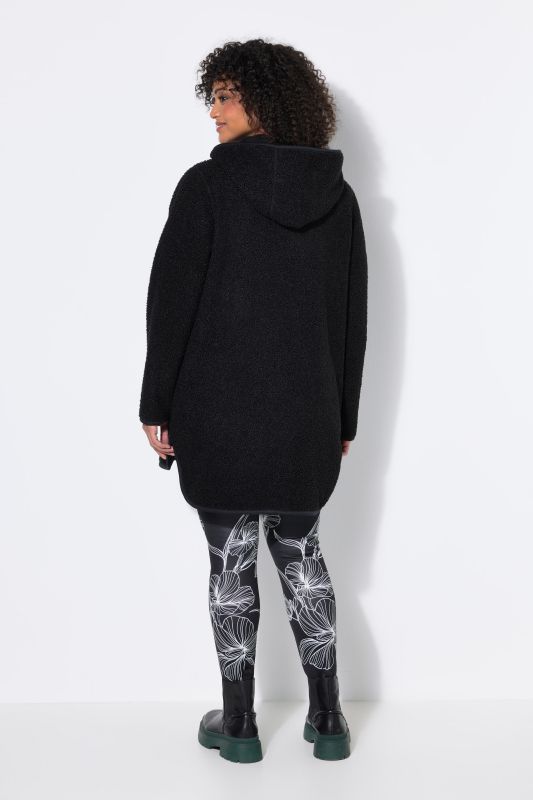 Яке от пухкав полар с качулка