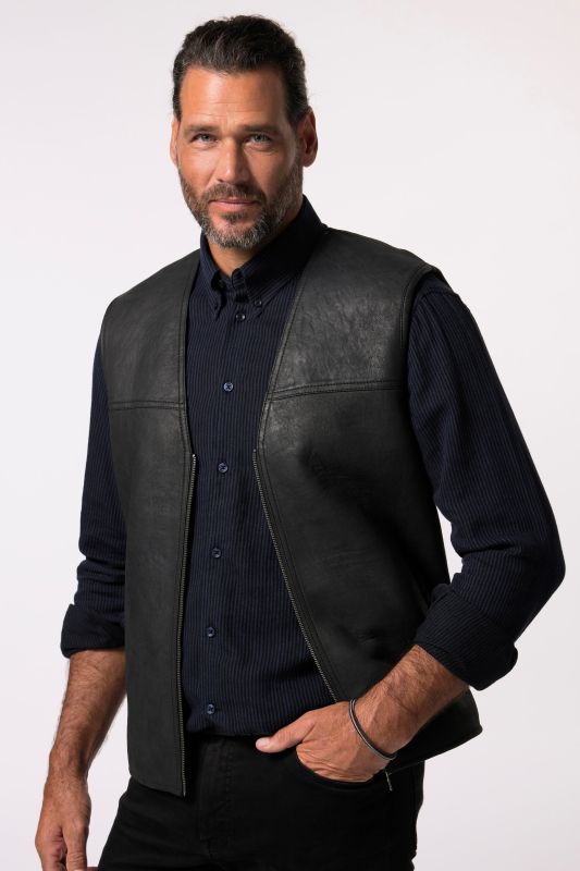 Leather waistcoat