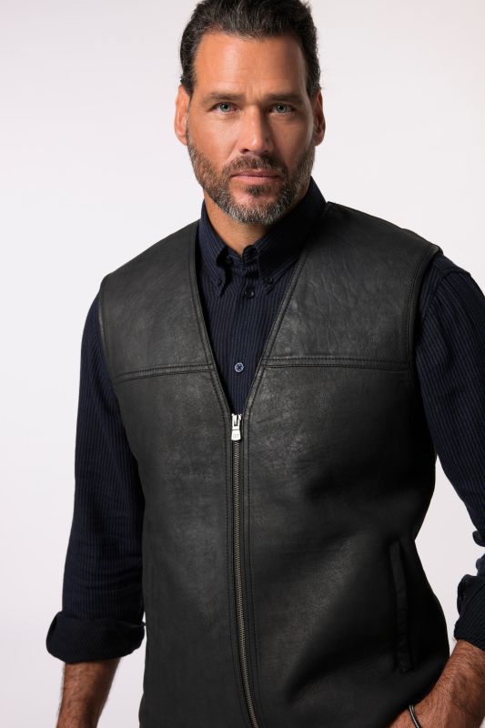 Leather waistcoat