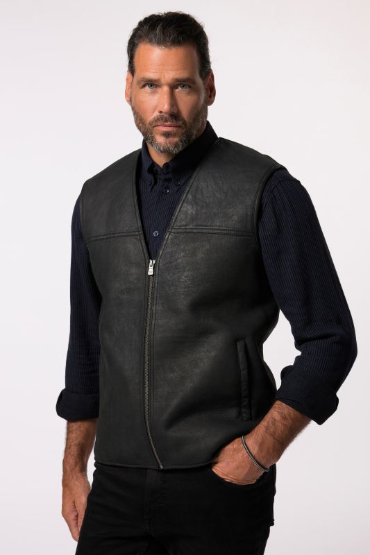 Leather waistcoat