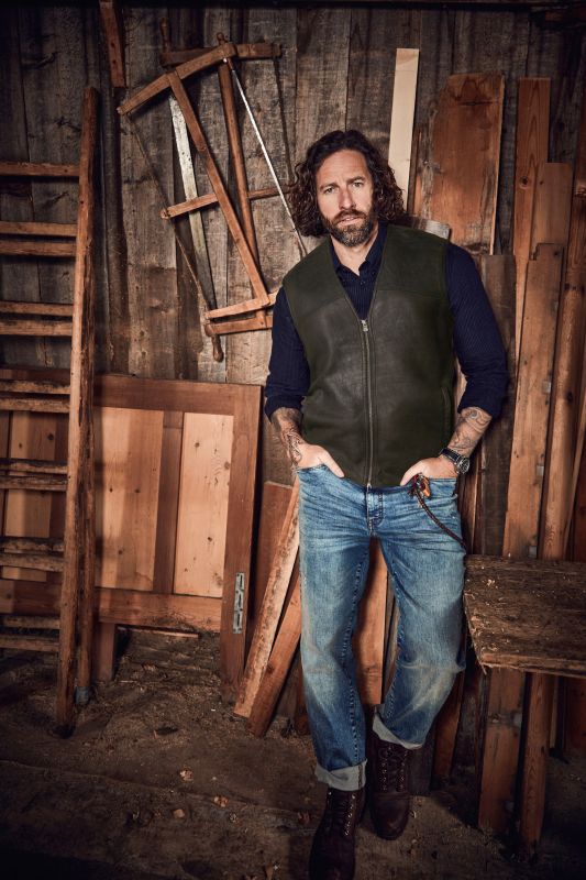 Leather waistcoat