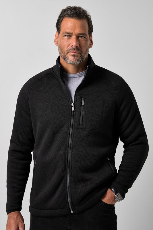 Knit fleece jacket