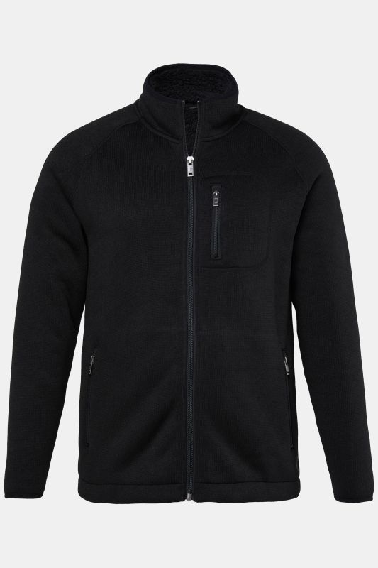 Knit fleece jacket