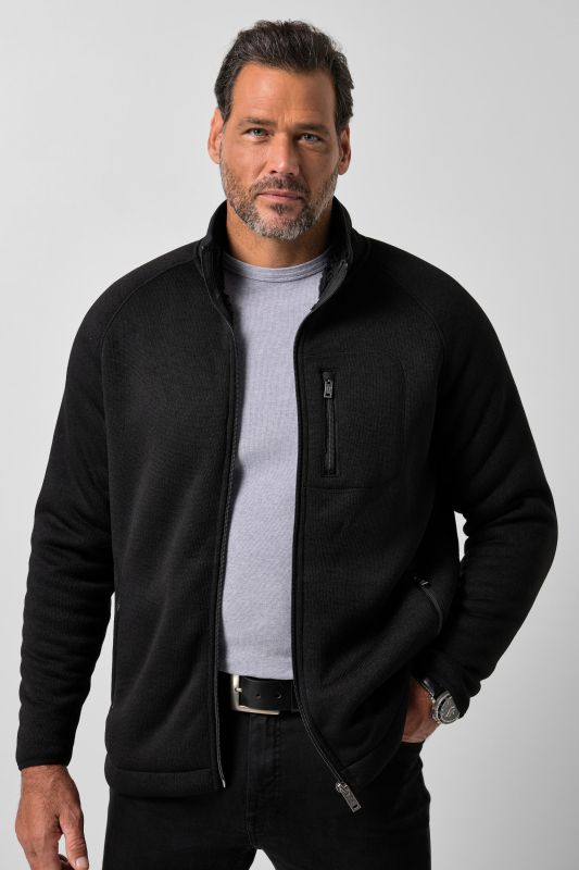 Knit fleece jacket