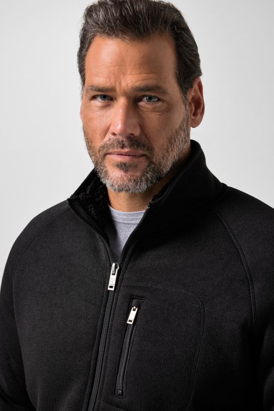 Knit fleece jacket