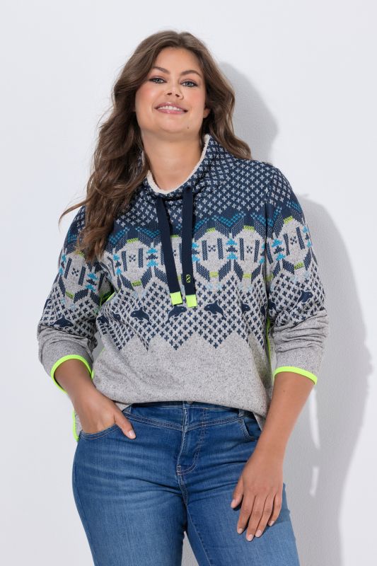 Maritime Alpine Stripe Turtleneck Sweater