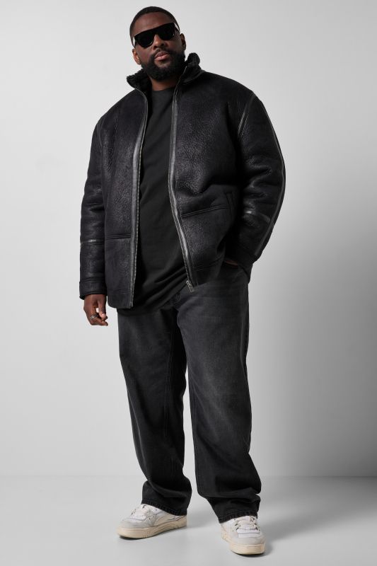STHUGE leather-look jacket