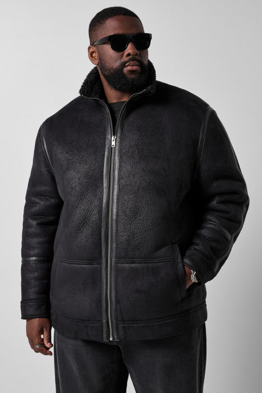 STHUGE leather-look jacket