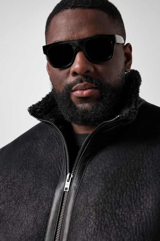 STHUGE leather-look jacket