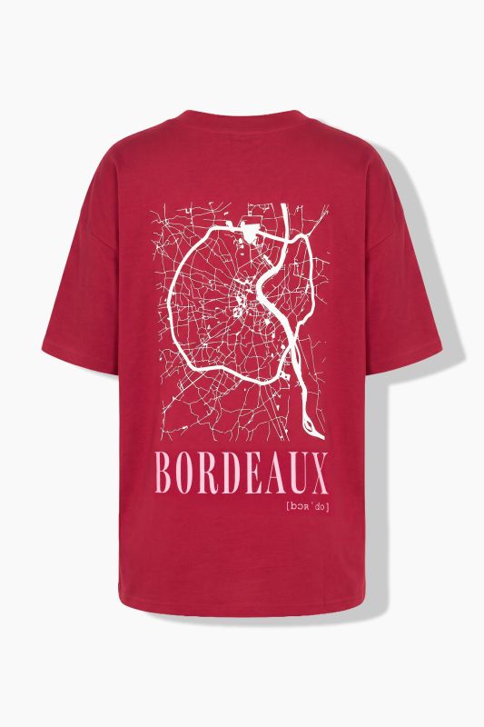 Bordeaux Oversized Graphic Tee