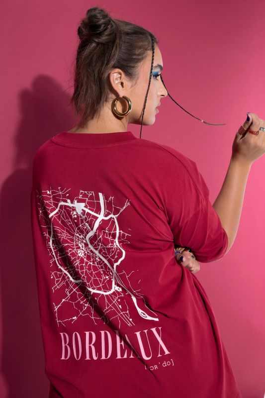 Bordeaux Oversized Graphic Tee