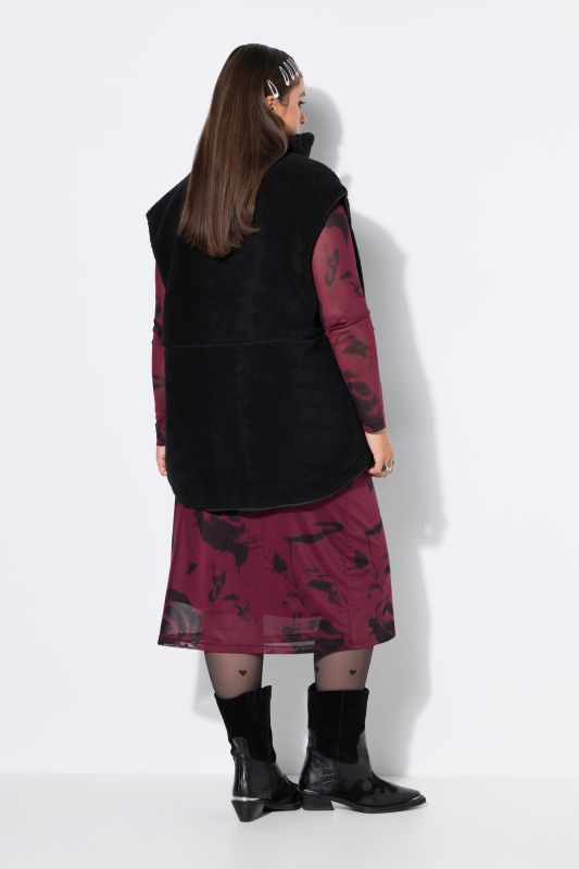 Oversized Teddy Zip Vest