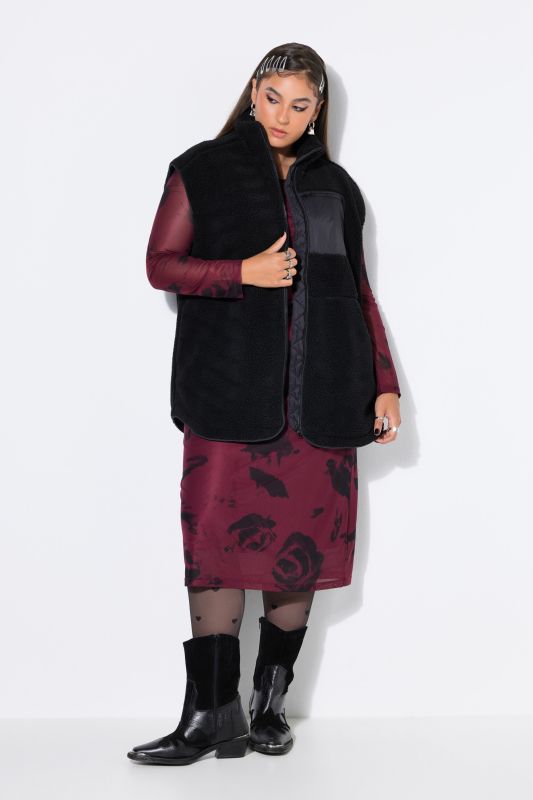Oversized Teddy Zip Vest
