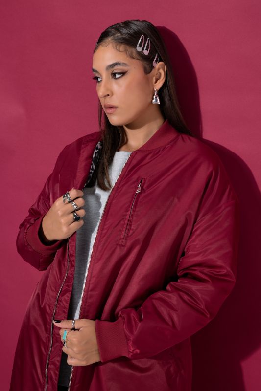 Longline Bomber Coat