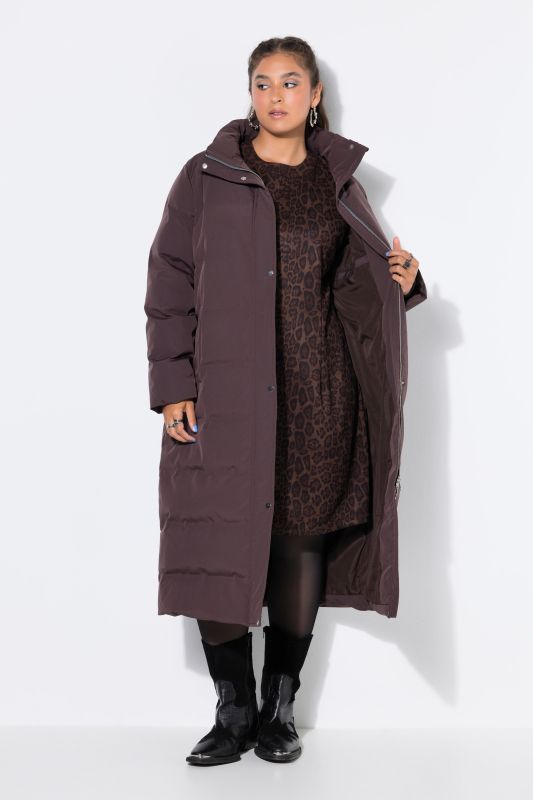 Longline Quilted A-Line Coat