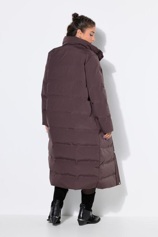 Longline Quilted A-Line Coat