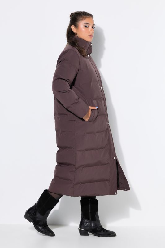 Longline Quilted A-Line Coat