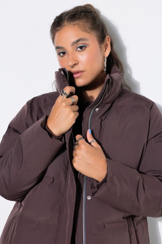 Longline Quilted A-Line Coat