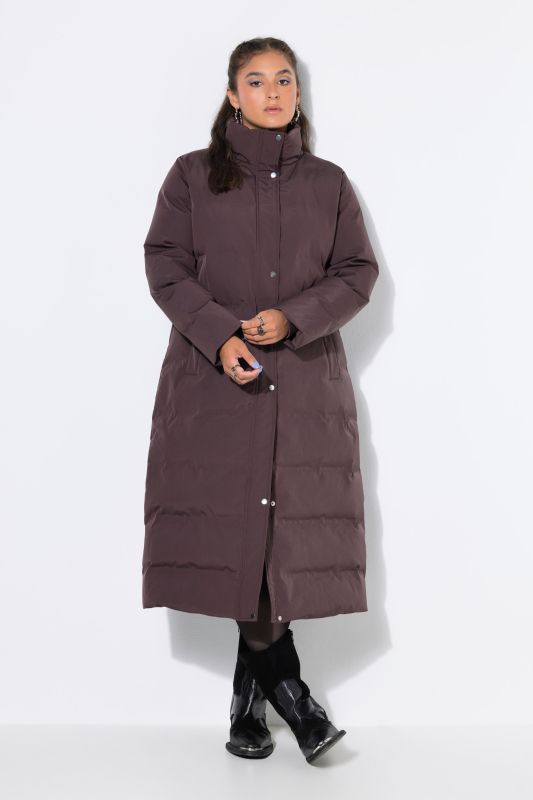 Longline Quilted A-Line Coat