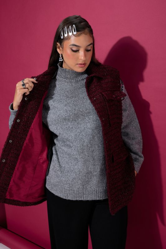 Longline Bouclé Vest