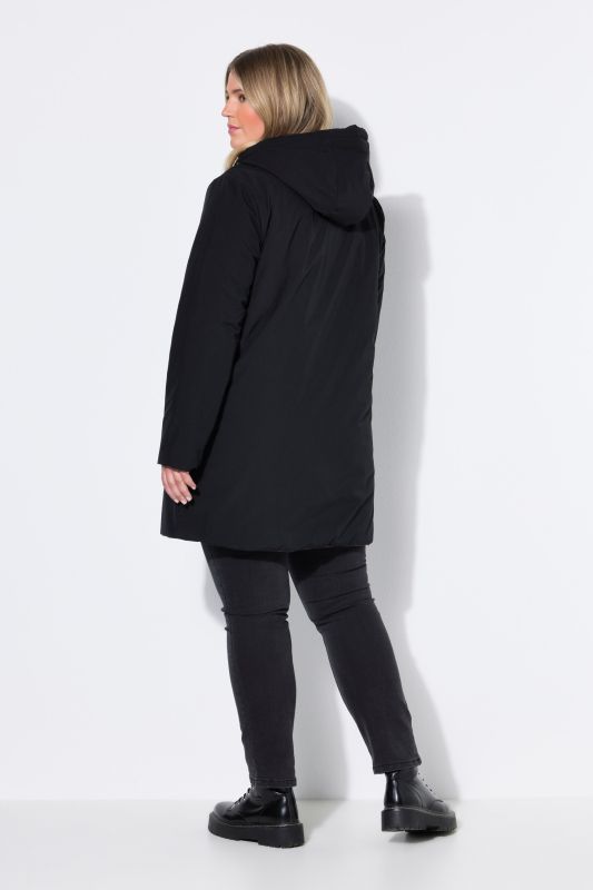 Reversible A-Line Hooded Coat