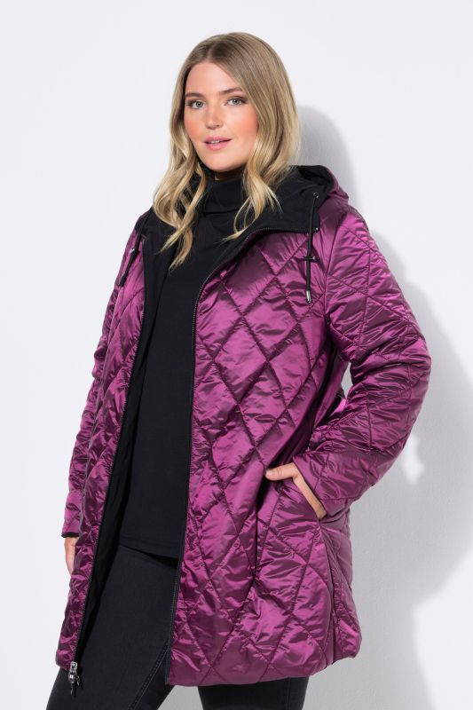 Reversible A-Line Hooded Coat