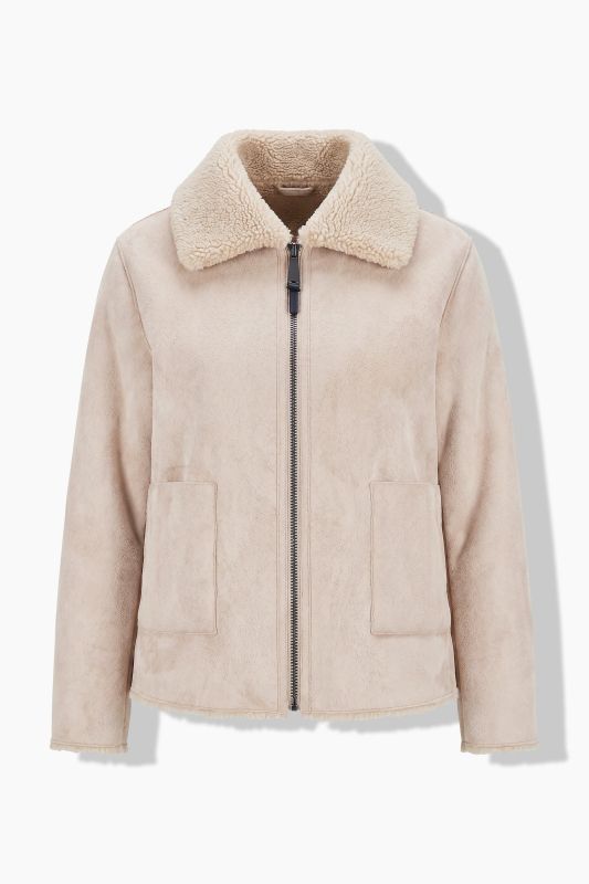 Reversible Faux Suede/Teddy Fleece Jacket