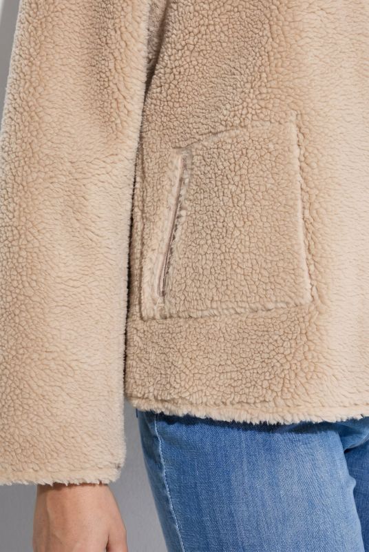 Reversible Faux Suede/Teddy Fleece Jacket