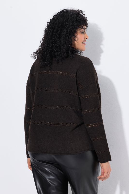 Половер с блестящи райета