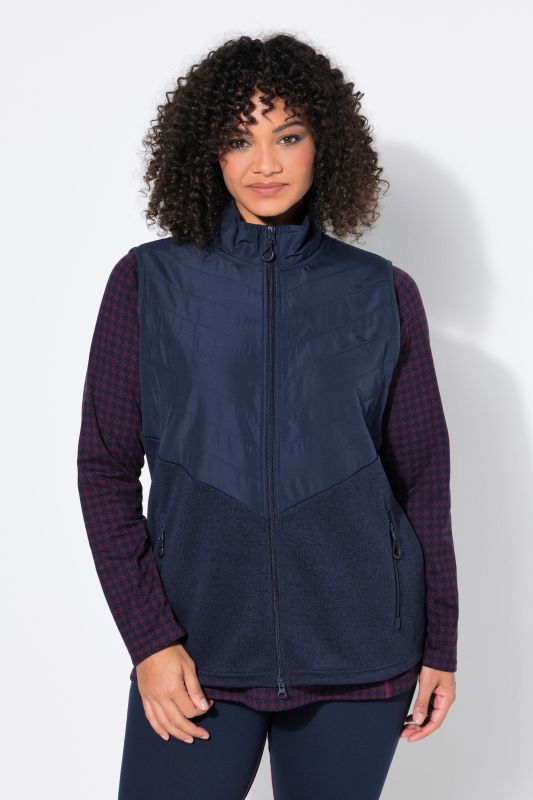 Quilted Fleece Hybrid Vest