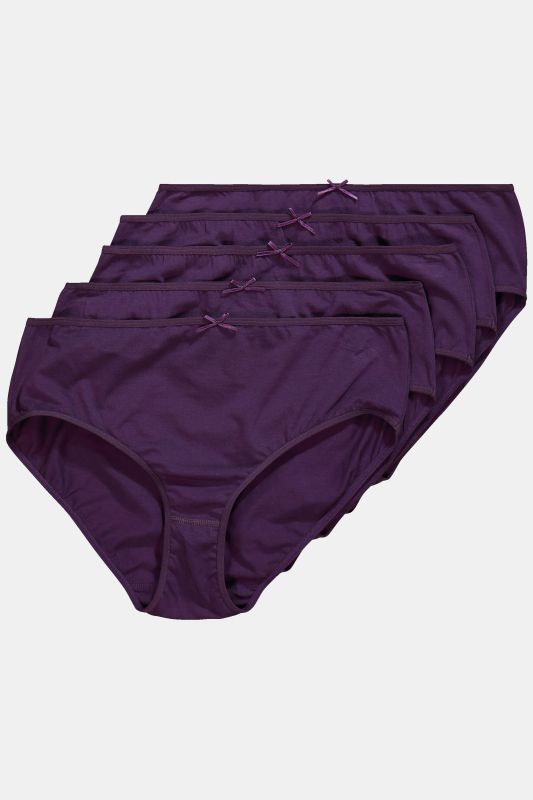 5 Pack of Stretch Cotton Panties - Solid