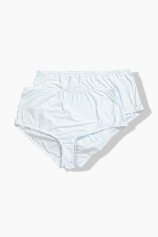 2 Pack of Stretch Microfiber Brief Panties - Pinstripe