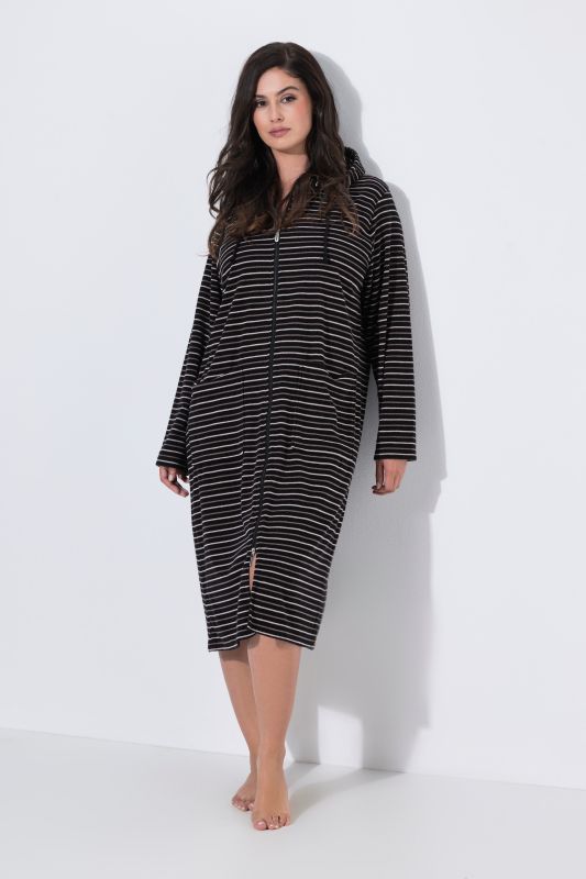 Striped Terrycloth Bathrobe