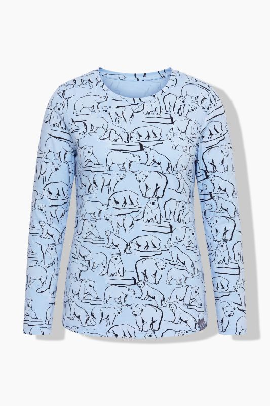 Polar Bear Print Long Sleeve Tee