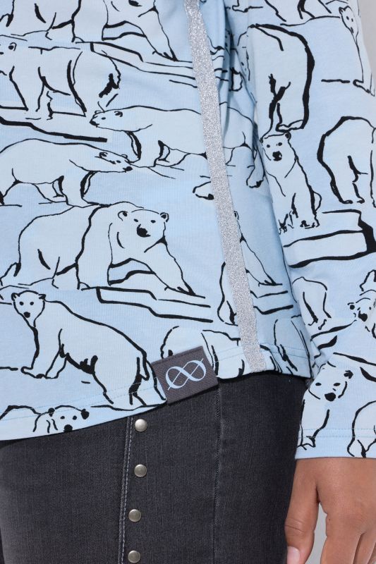 Polar Bear Print Long Sleeve Tee
