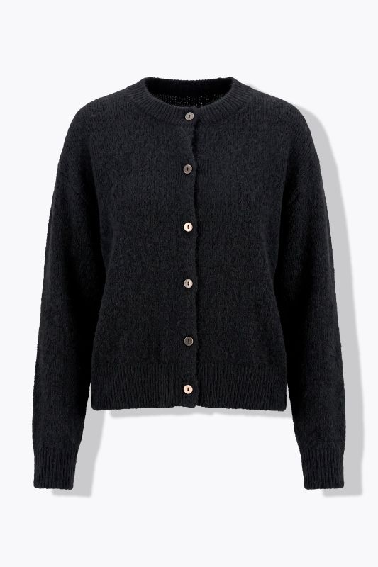 Oversized Long Sleeve Fine Knit Cardigan
