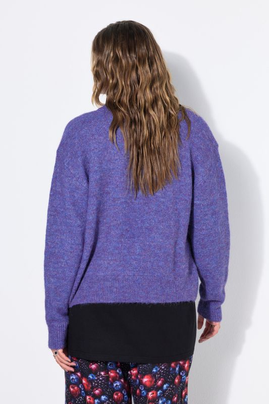 Oversized Long Sleeve Fine Knit Cardigan