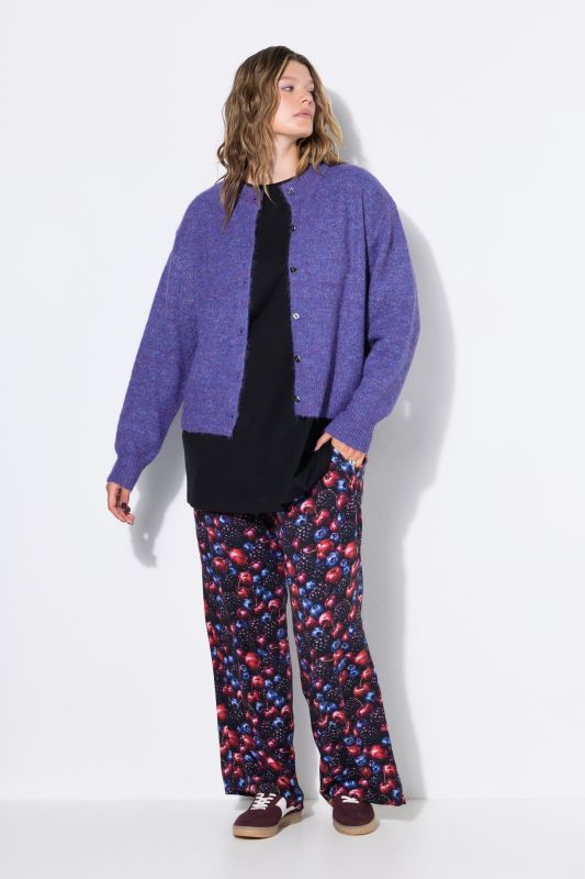 Oversized Long Sleeve Fine Knit Cardigan