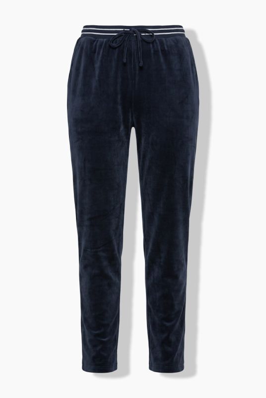 Velour Elastic Waist Stretch Knit Joggers