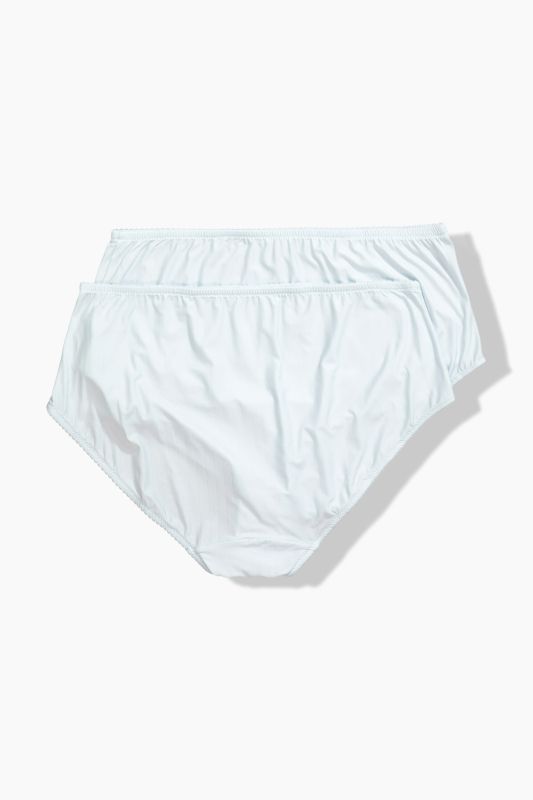 2 Pack of Stretch Microfiber Brief Panties - Pinstripe