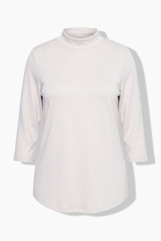 Decorative Button 3/4 Sleeve Sweatshirt